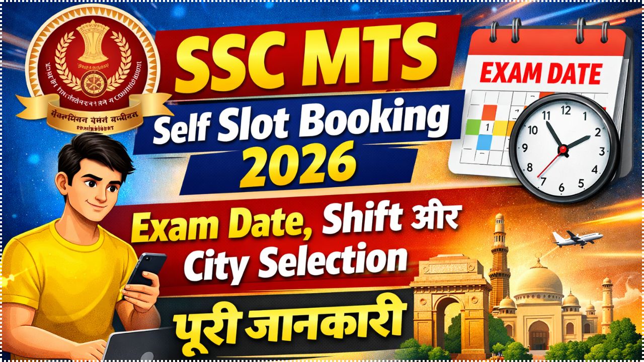 Read more about the article SSC MTS Self Slot Booking 2026: Exam Date, Shift और City Selection पूरी जानकारी